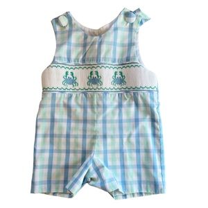 Stitchy fish 12 month Jon Jon romper in excellent used condition